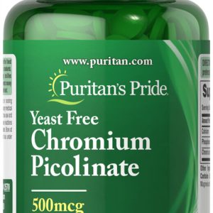 کرومیوم 500 میکروگرمی 100 عددی پیوریتنز پراید / Puritan's Pride chromium 500mcg 100tab